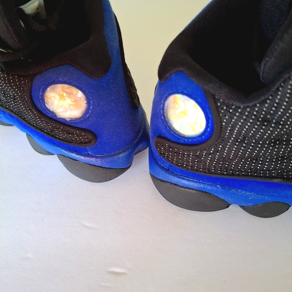 Jordan 13 Retro Hyper Royal Blue &  Black Kids Collectible Sneakers 12C - Picture 9 of 11
